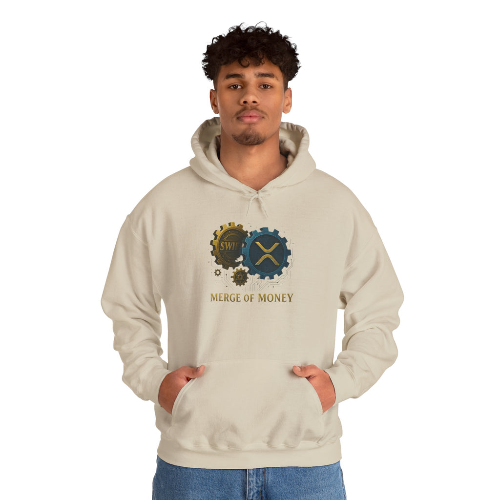 Merge of Money Hoodie — Financial Gears Graphic Pullover