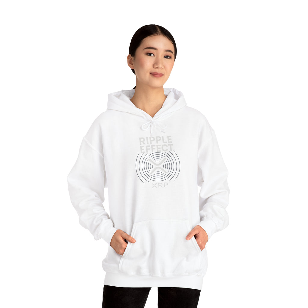 Ripple Effect Hoodie — Minimal Concentric Wave Graphic Sweatshirt