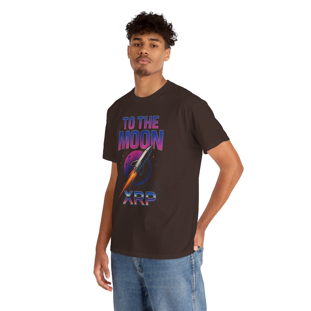 XRP 'To The Moon' T-Shirt — Crypto Investor Rocket Tee