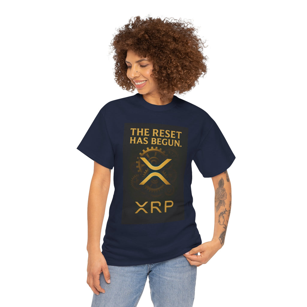 XRP Crypto Tee — "The Reset Has Begun" Bitcoin Alternative Shirt