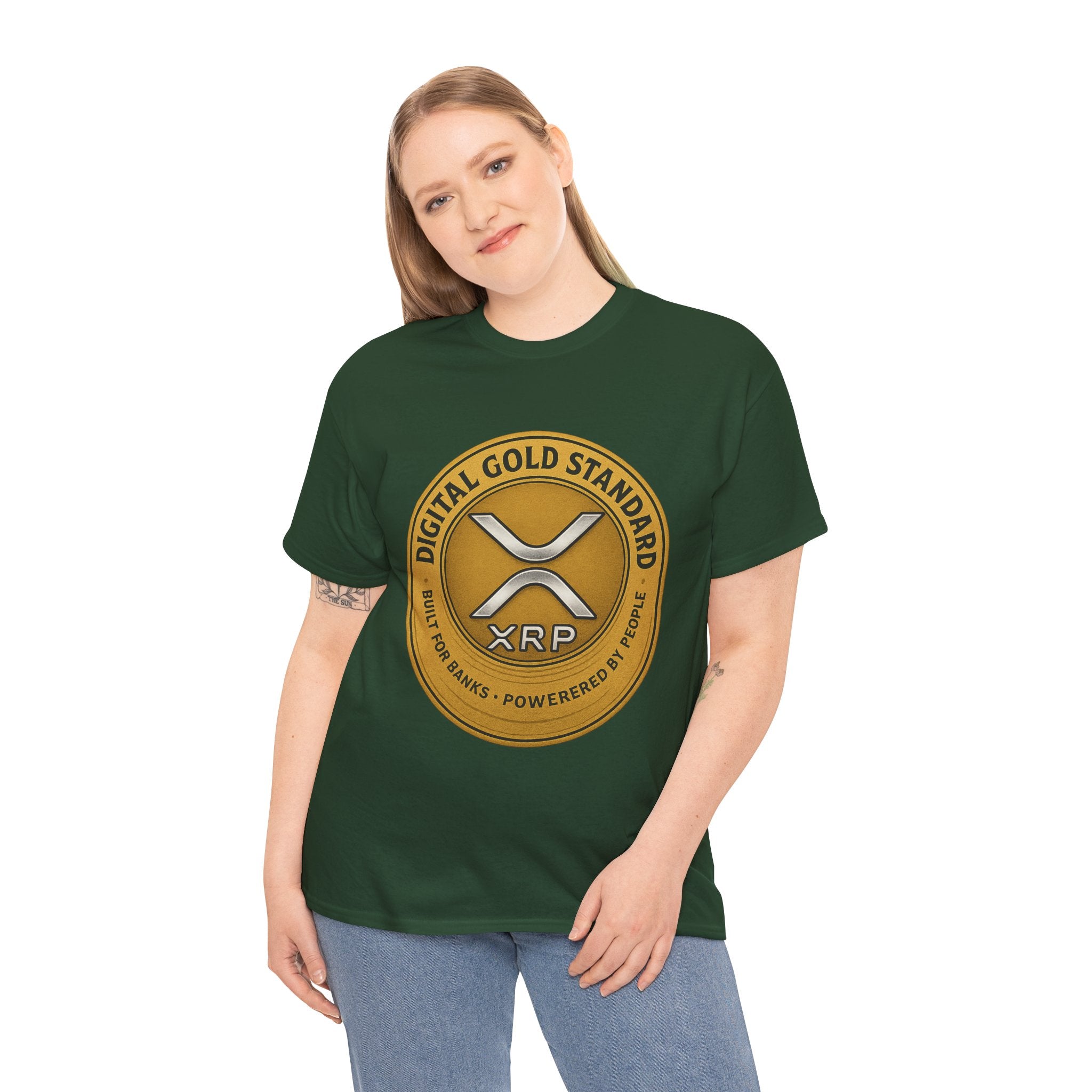XRP Digital Gold Tee – Cryptocurrency Logo Shirt