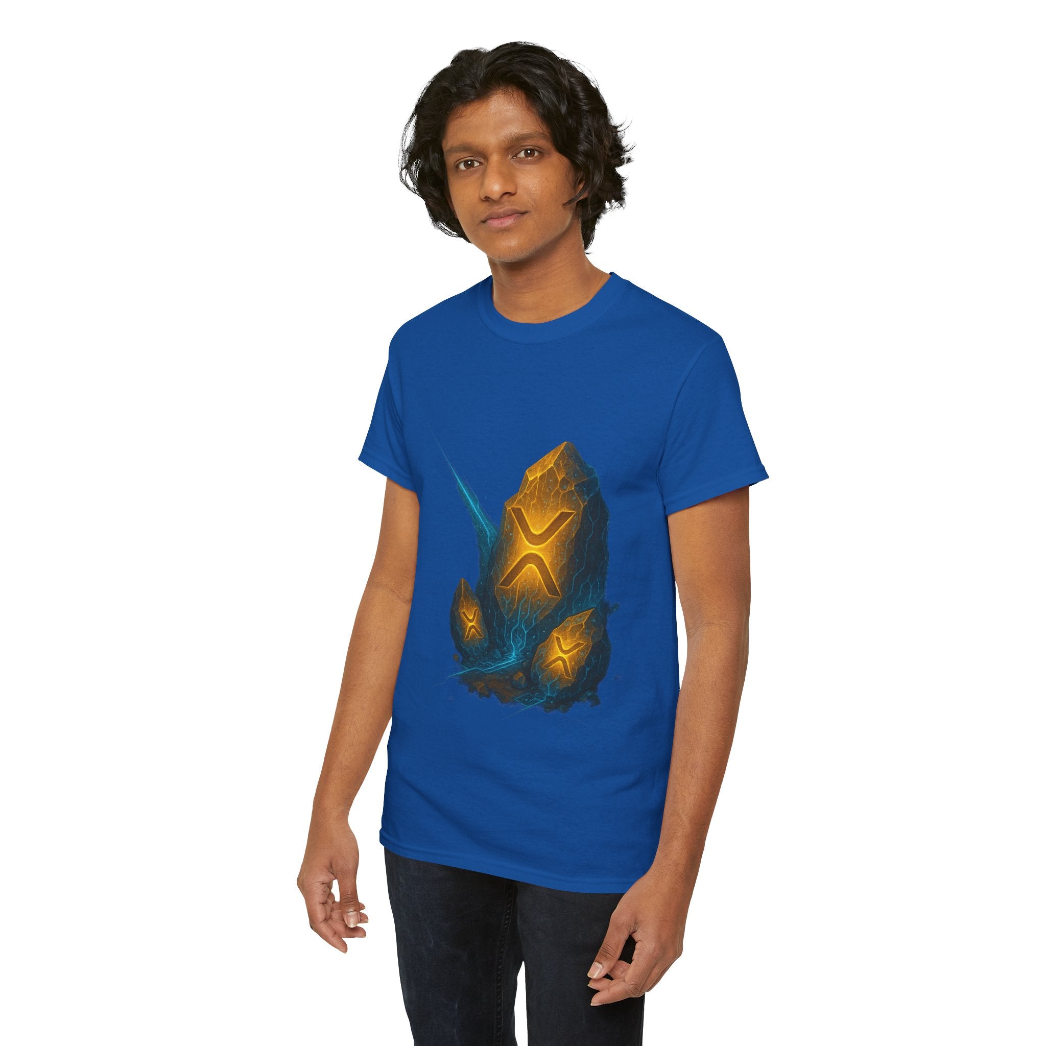 Rune Stone Graphic Tee — Glowing Mystic Rock T-Shirt