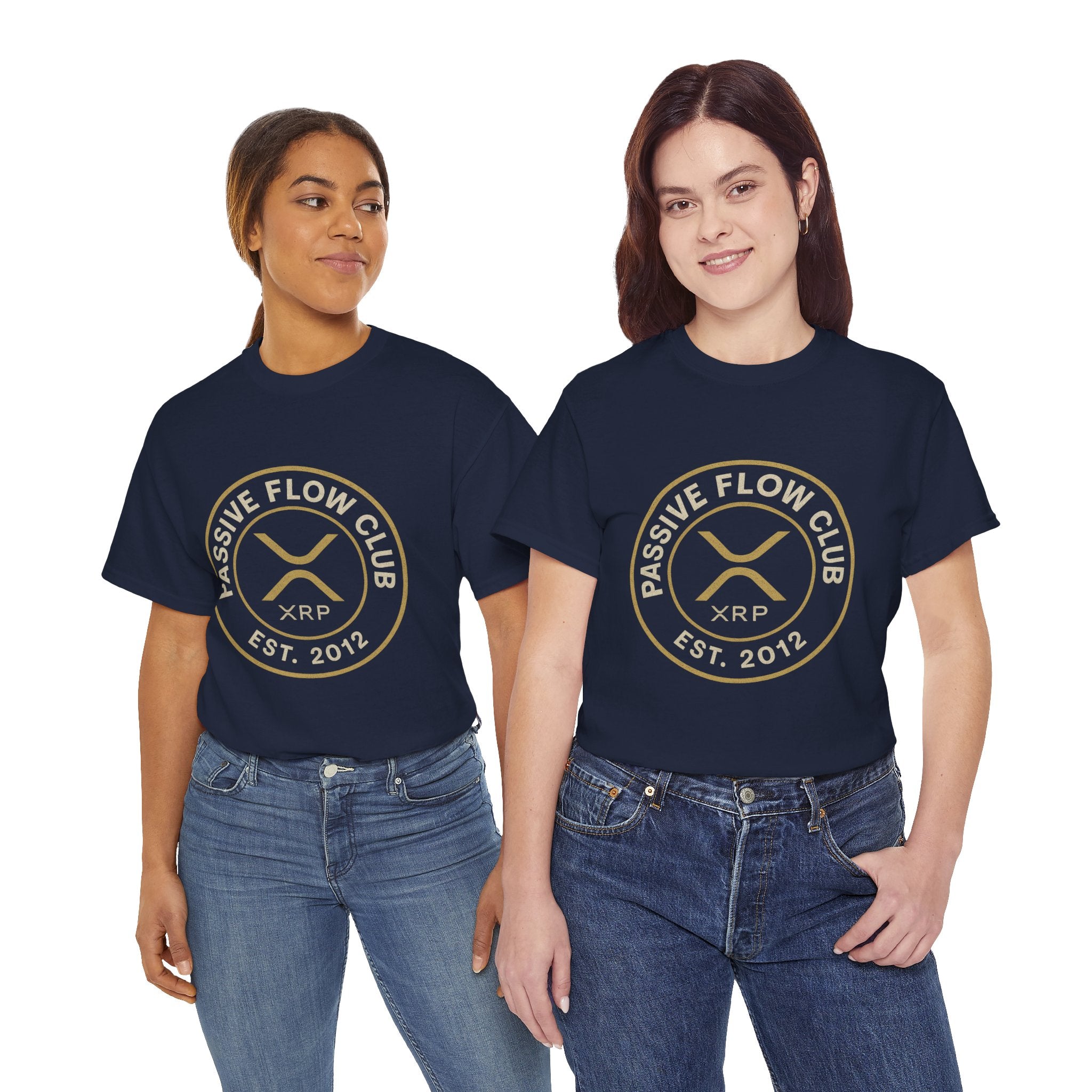 XRP Passive Flow Club T‑Shirt — Crypto Logo Tee (Est. 2012)