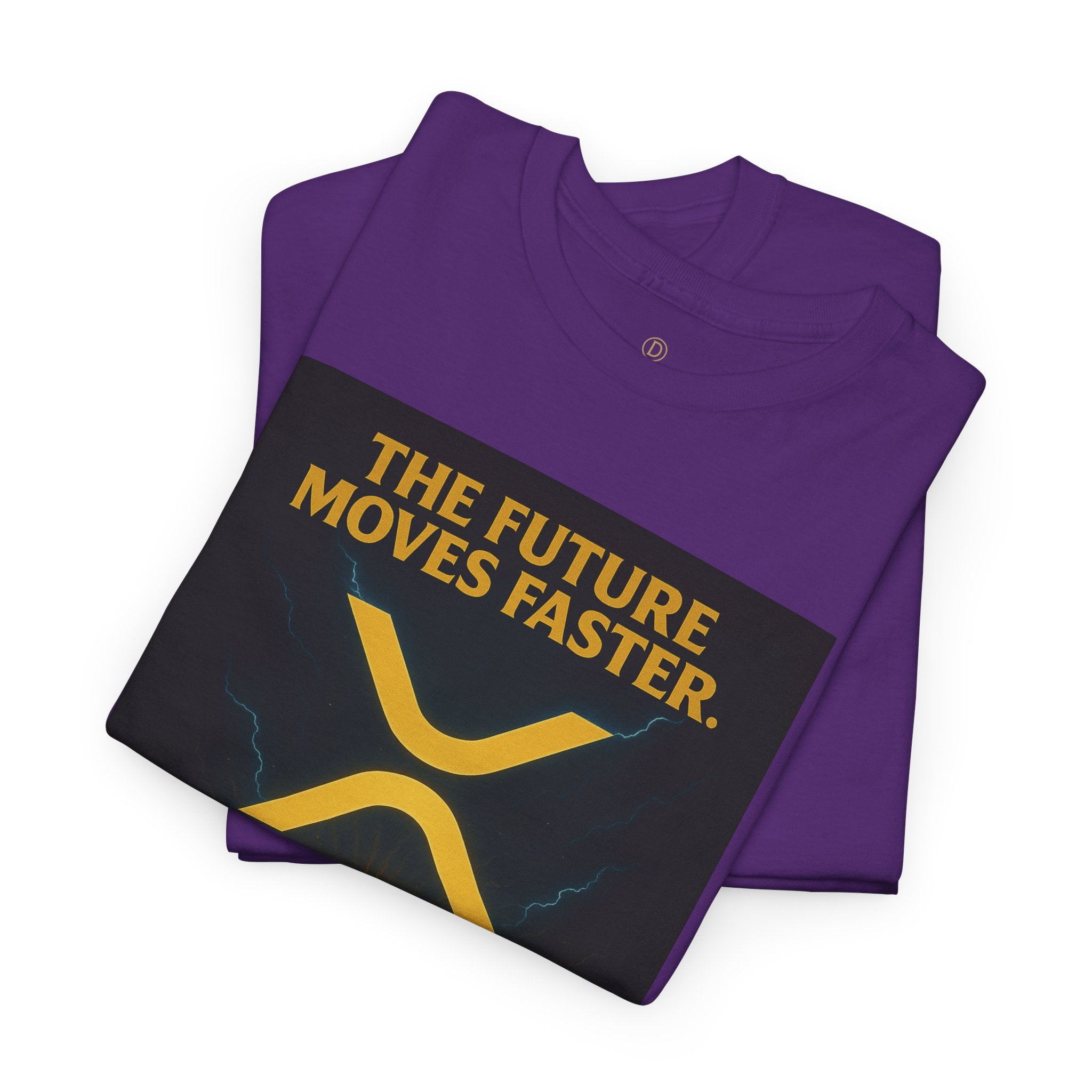 XRP Swift Crypto T-Shirt — “The Future Moves Faster” XRP Over Swift Tee