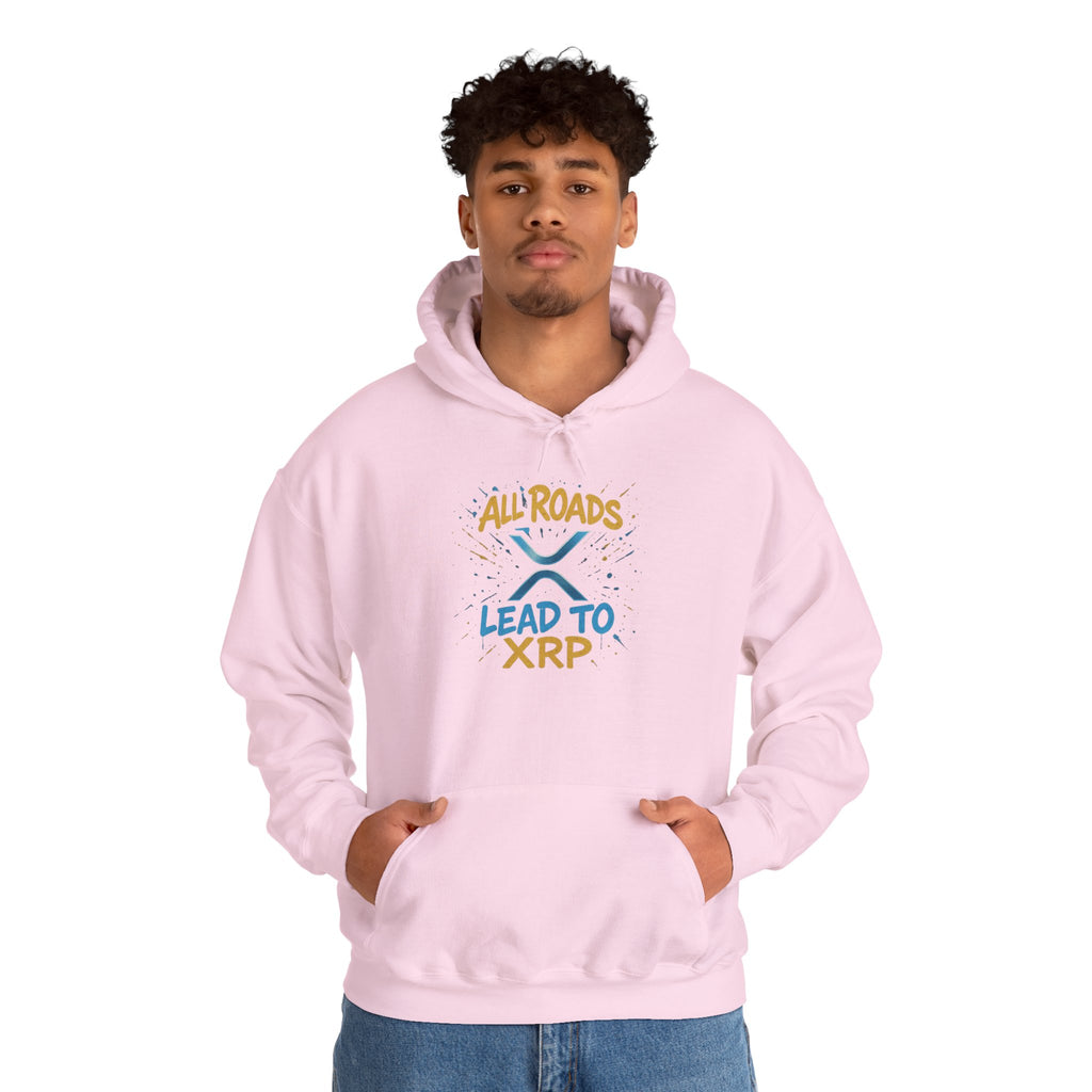 All Roads Lead to XRP Hoodie – Crypto Investor Pullover