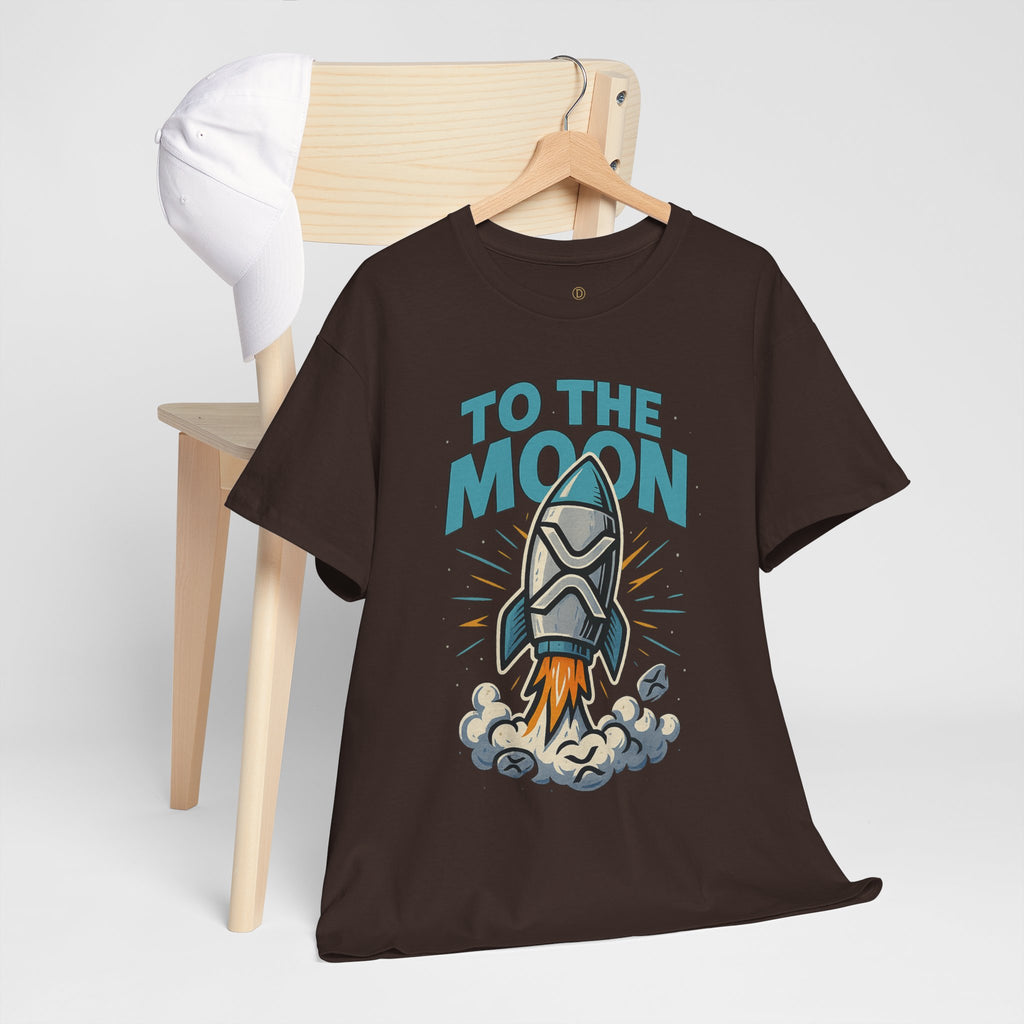To The Moon Rocket T-Shirt — Space Graphic Tee for Crypto & Space Enthusiasts