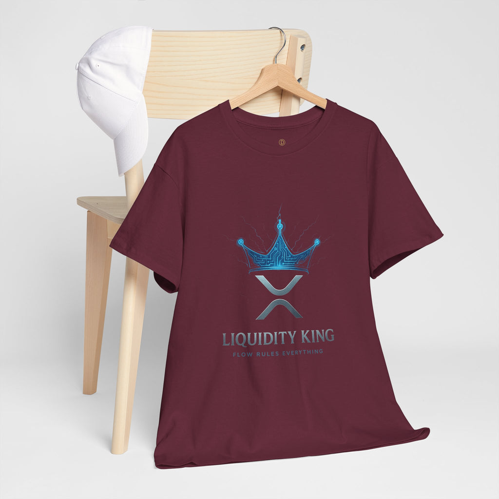 RIPPLE Liquidity King T-Shirt — Crypto XRP Crown Tee