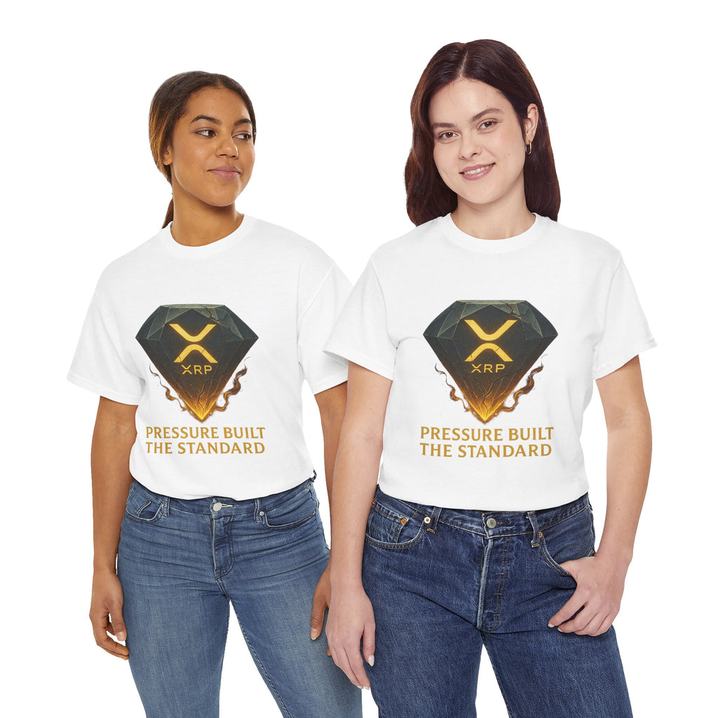 XRP Diamond Tee — "Pressure Built The Standard" Crypto Graphic T‑Shirt