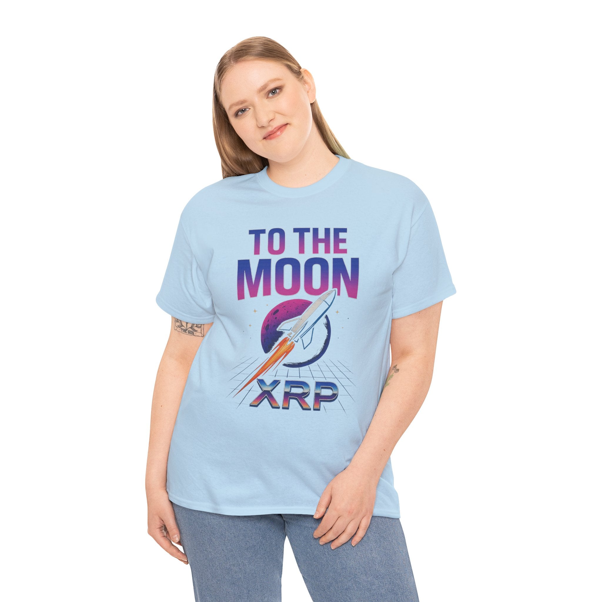 XRP 'To The Moon' T-Shirt — Crypto Investor Rocket Tee