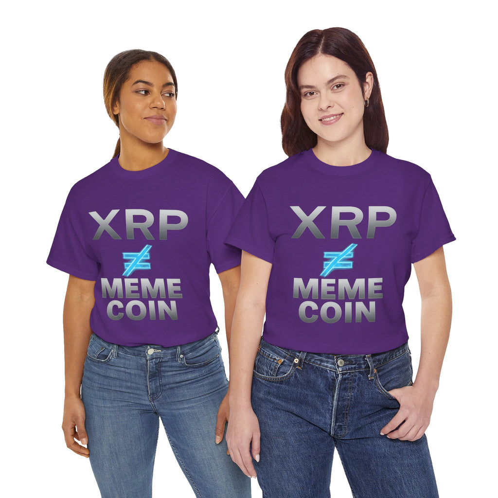 XRP ≠ Meme Coin T-Shirt — Crypto Investor Statement Tee