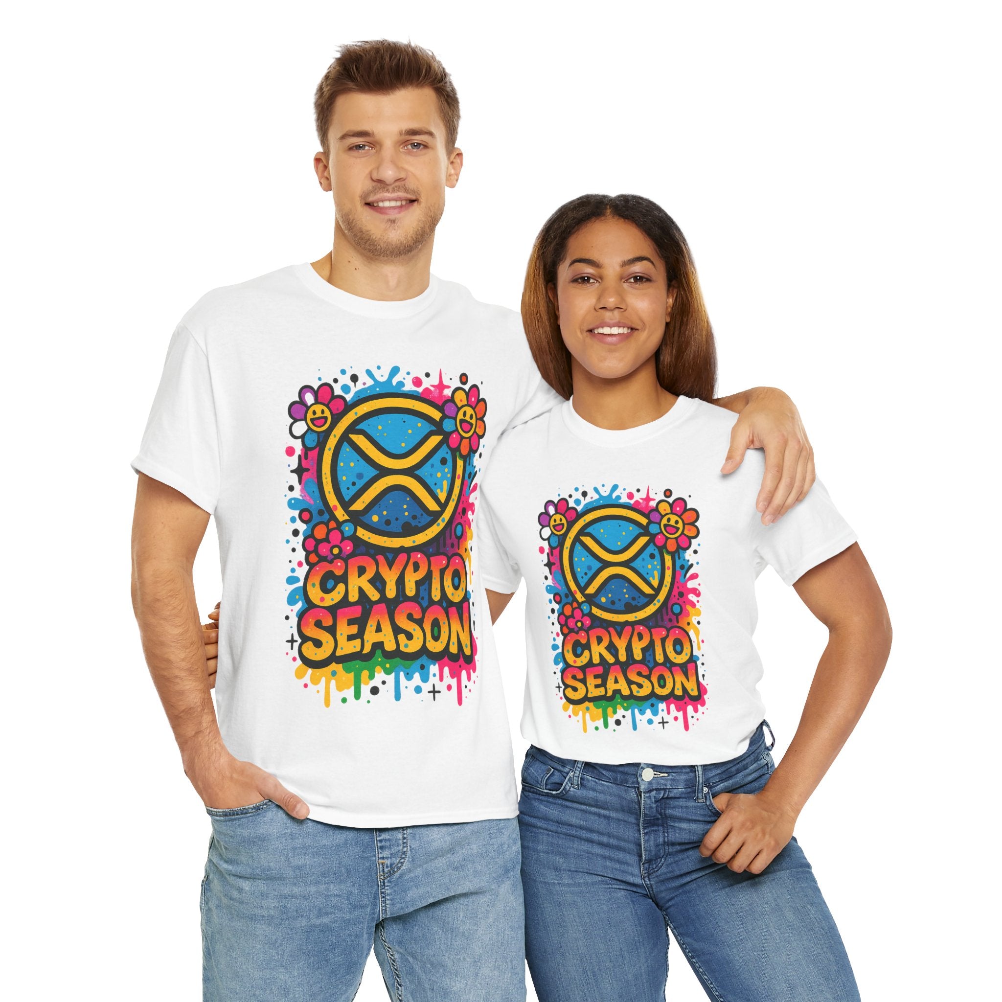 Crypto Season T-Shirt — Colorful Ripple XRP Logo Tee