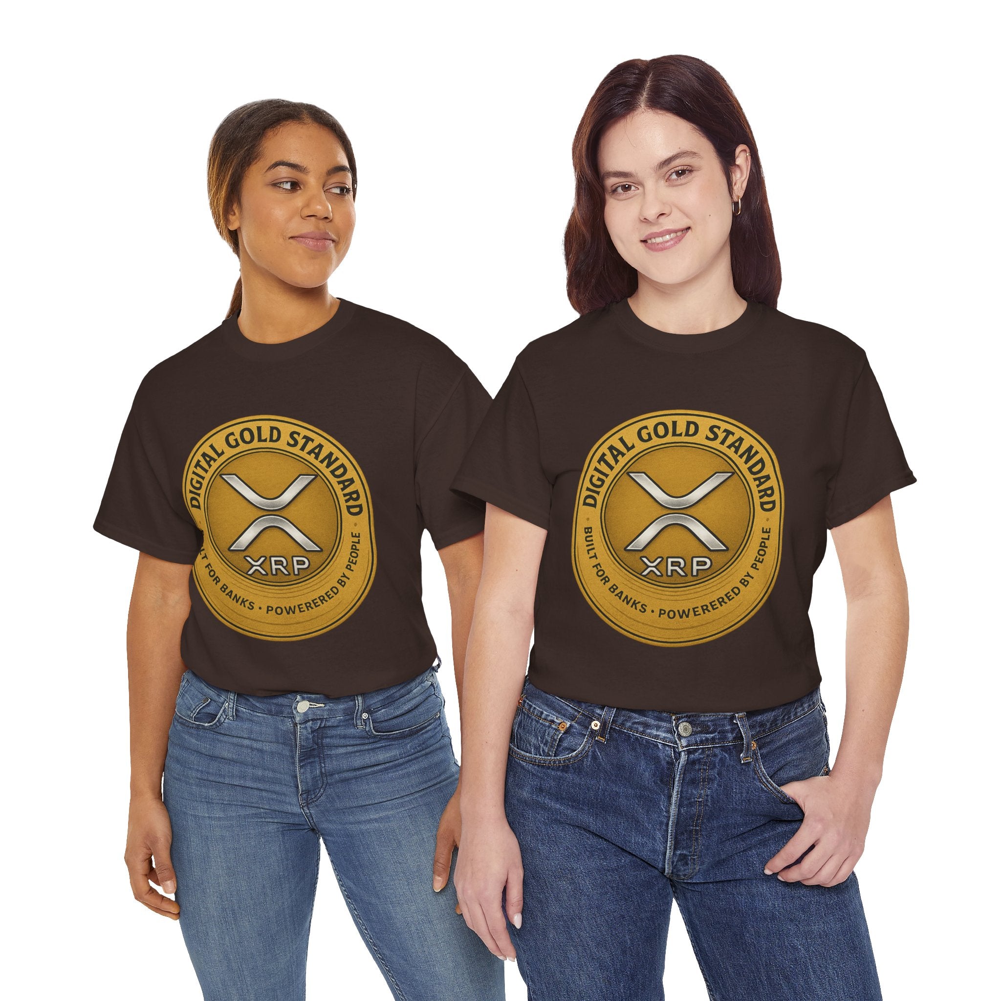 XRP Digital Gold Tee – Cryptocurrency Logo Shirt
