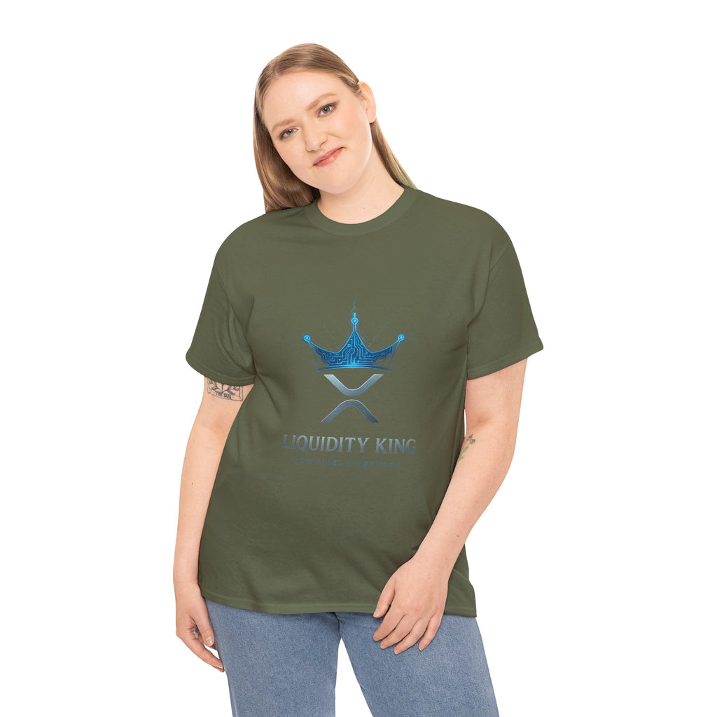 RIPPLE Liquidity King T-Shirt — Crypto XRP Crown Tee