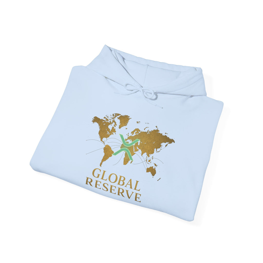 Global Reserve Hoodie — World Map Logo Pullover