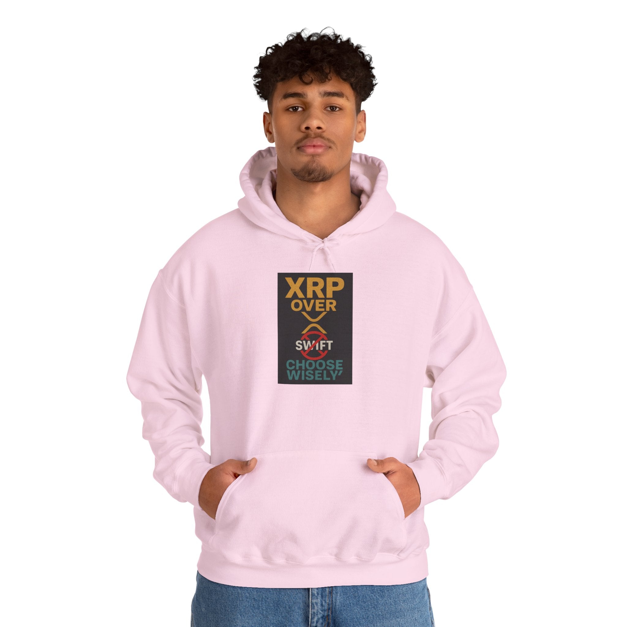 XRP Over Swift Hoodie - "Choose Wisely" Crypto Advocacy Sweatshirt