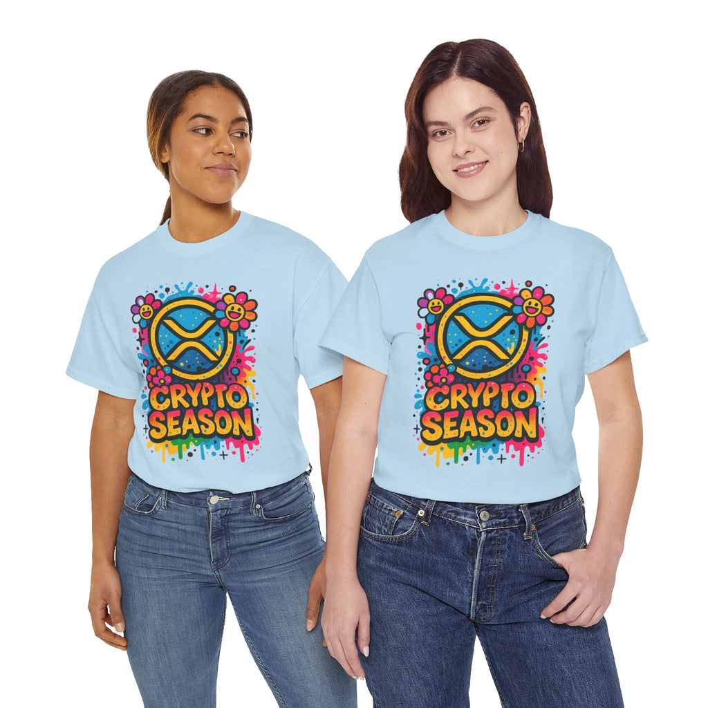 Crypto Season T-Shirt — Colorful Ripple XRP Logo Tee