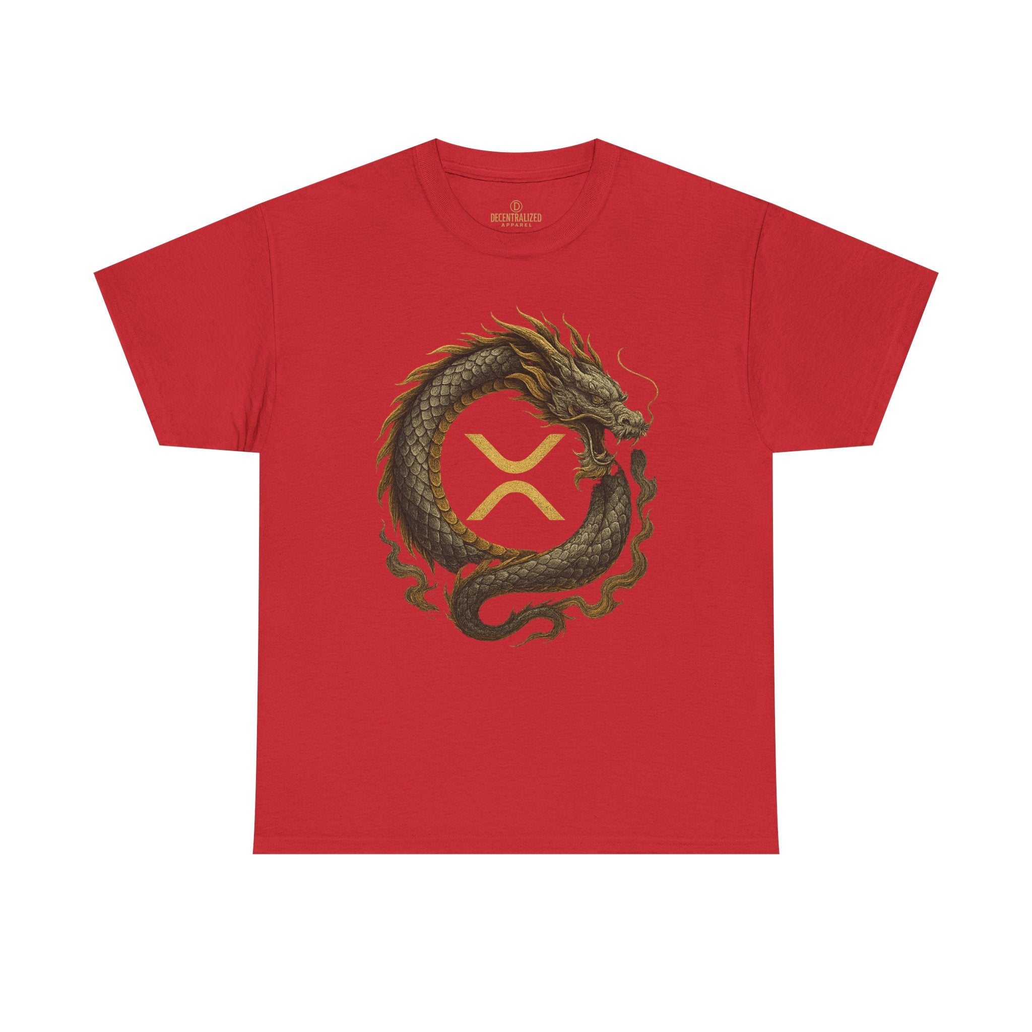 Dragon XRP Logo T-Shirt — Crypto XRP Circle Dragon Graphic Tee