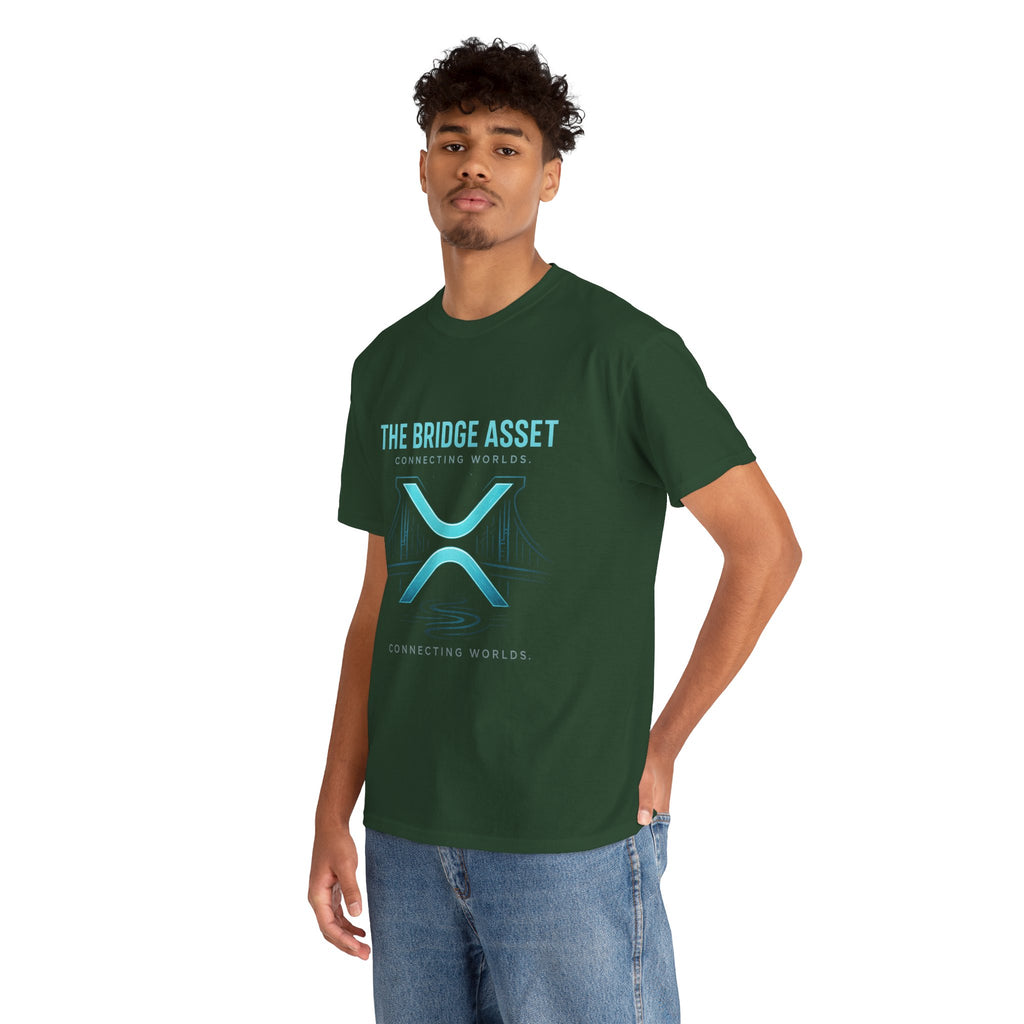 The Bridge Asset Tee – 'Connecting Worlds' Crypto Ripple X Logo T-Shirt
