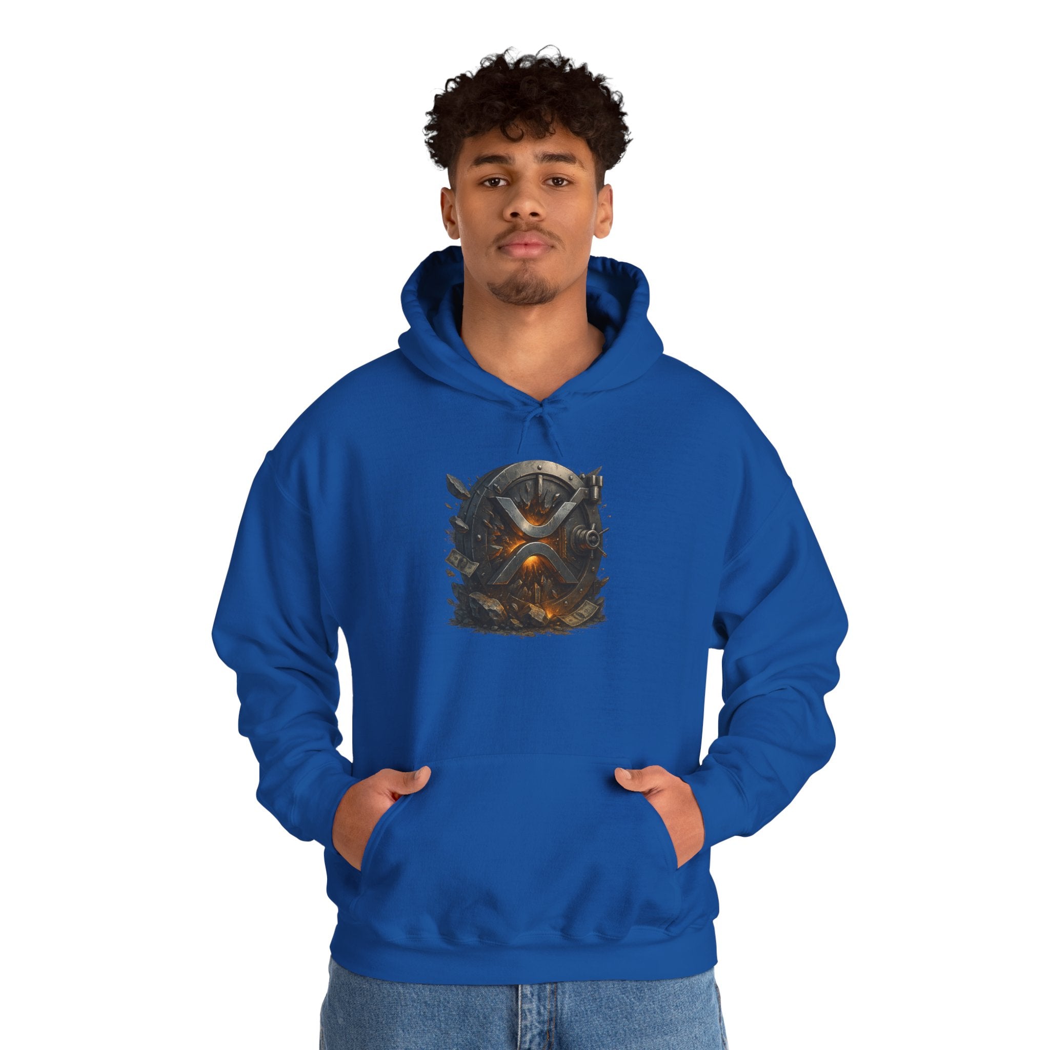 Viking Shield & Helmet Hoodie — Norse Warrior Graphic Sweatshirt