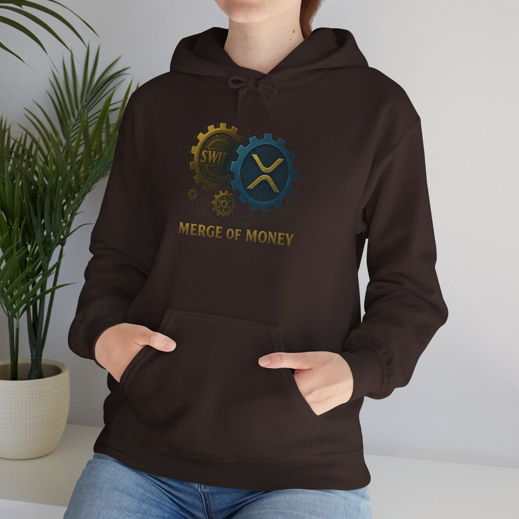 Merge of Money Hoodie — Financial Gears Graphic Pullover