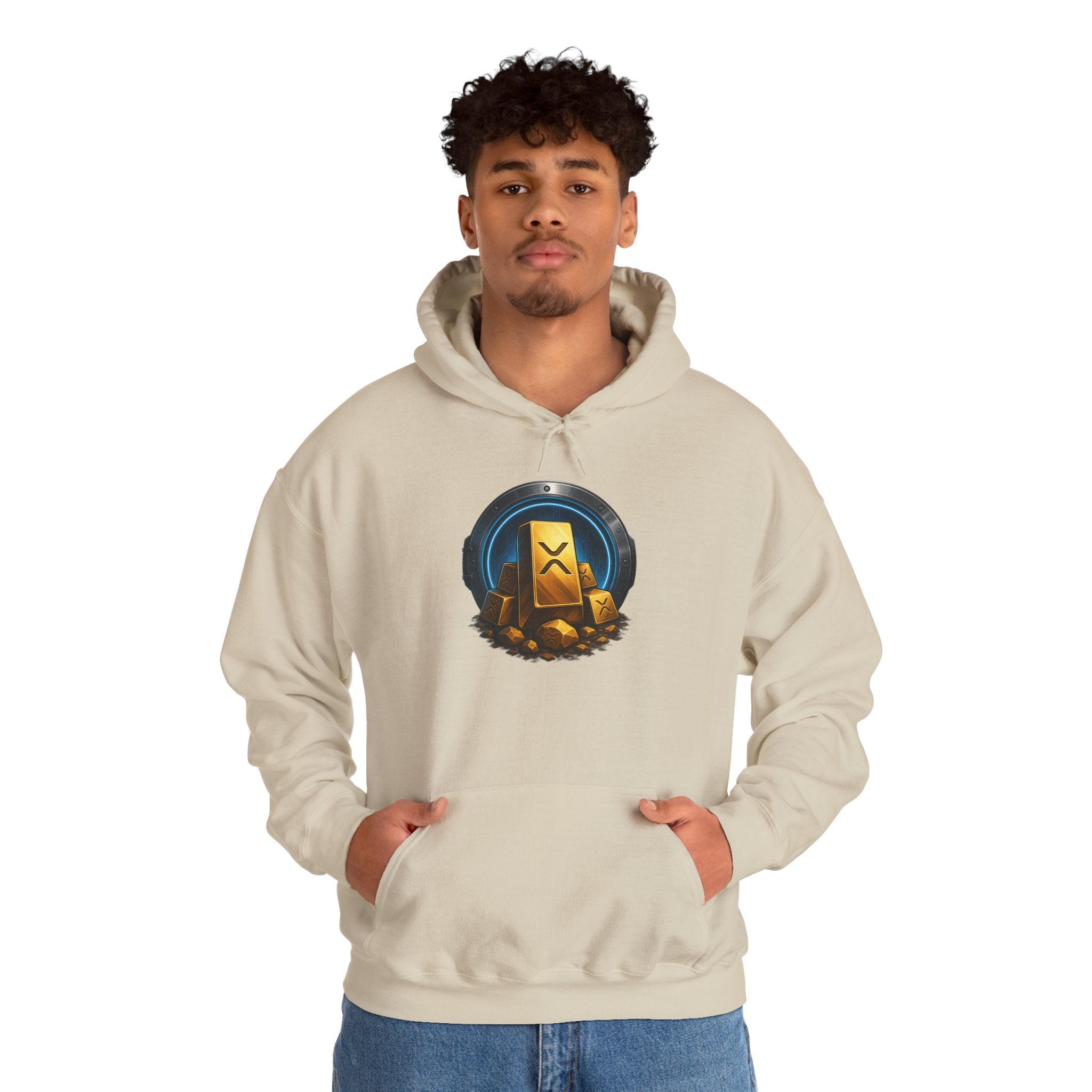Gaming Treasure Hoodie — Gold Loot Chest Emblem