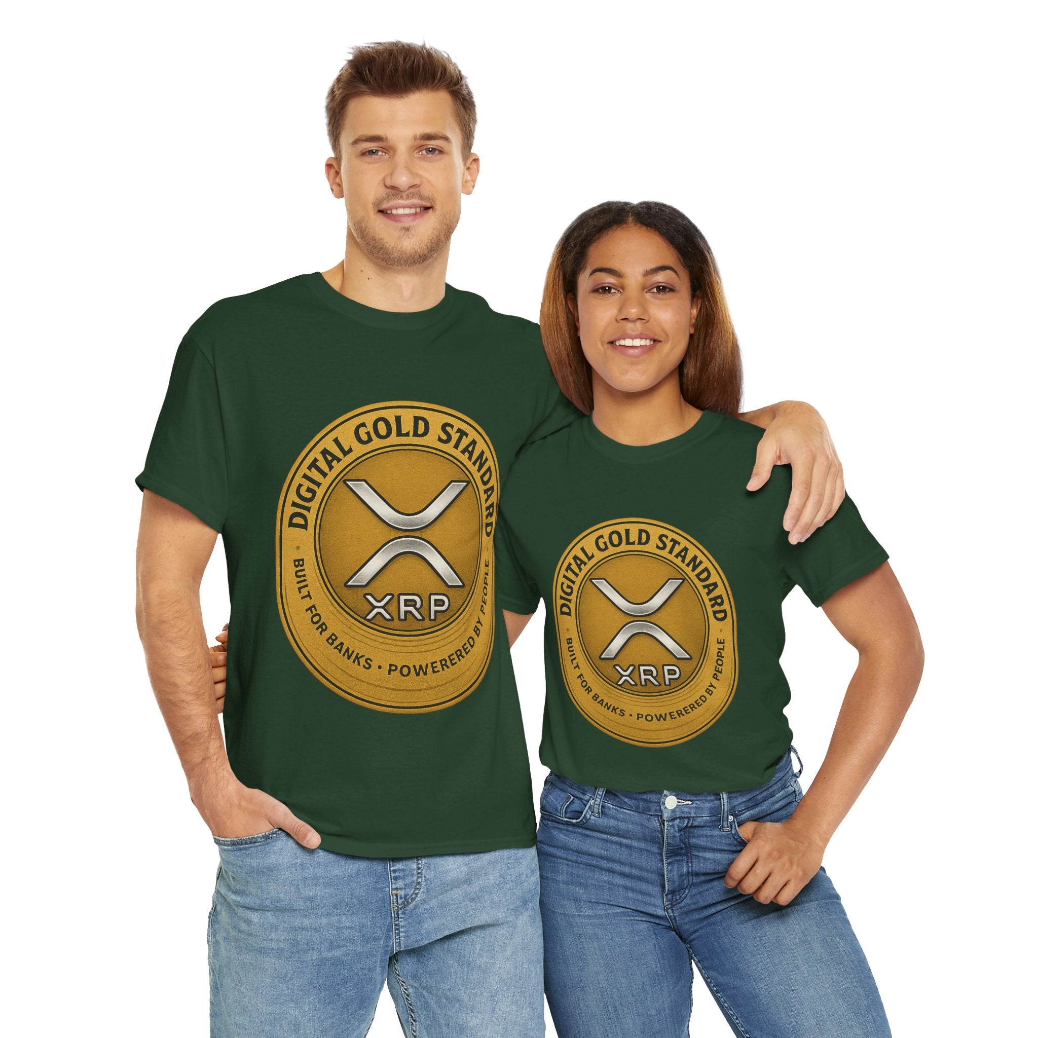 XRP Digital Gold Tee – Cryptocurrency Logo Shirt