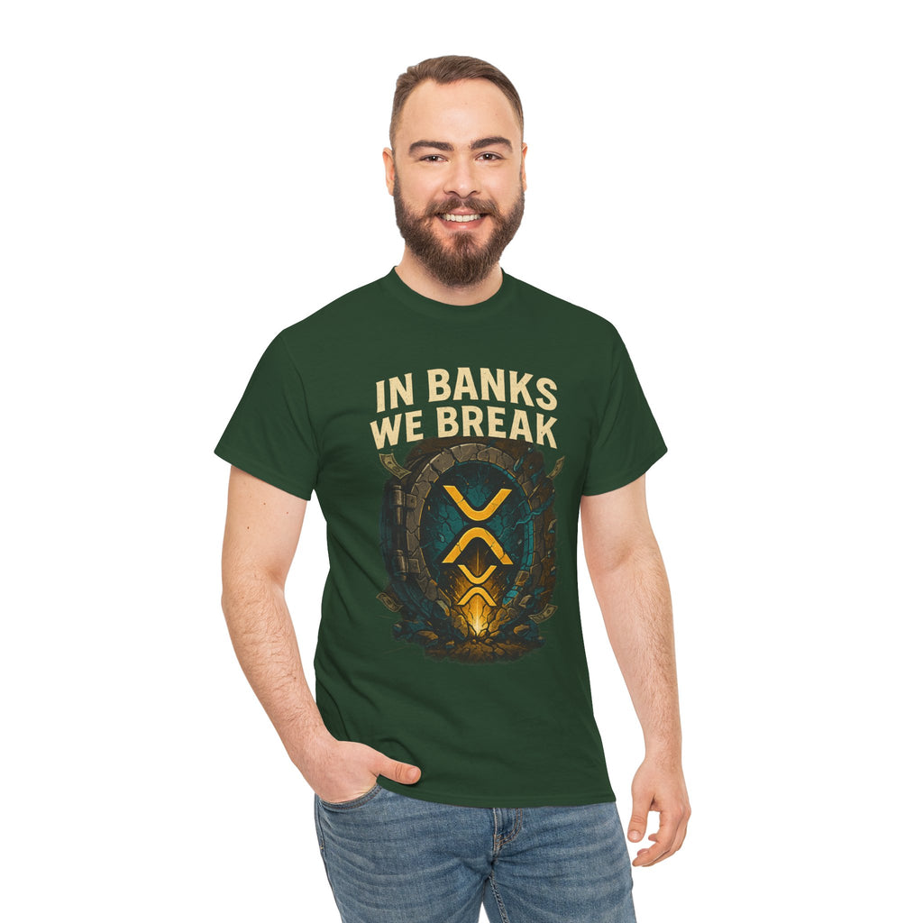 In Banks We Break XRP Crypto Graphic Tee