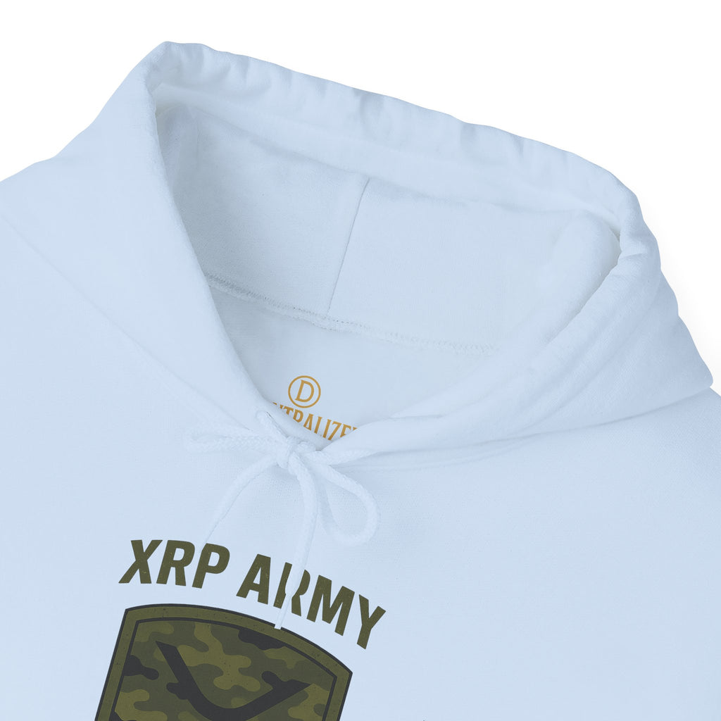 XRP Army Hoodie – Crypto Shield Camouflage Sweatshirt