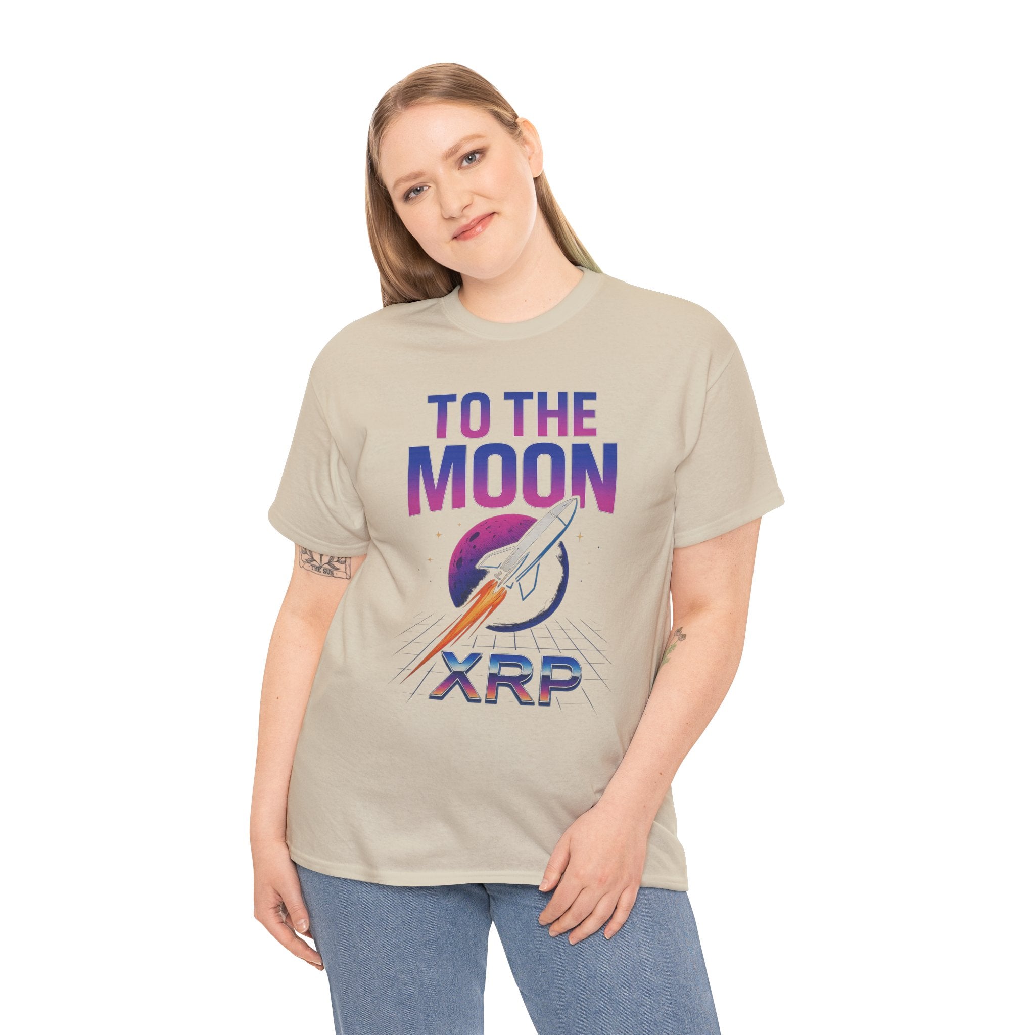 XRP 'To The Moon' T-Shirt — Crypto Investor Rocket Tee