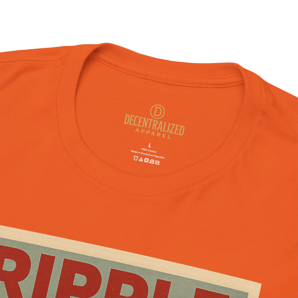 Ripple Effect Tee — Vintage Wave XRP Crypto Graphic T-Shirt