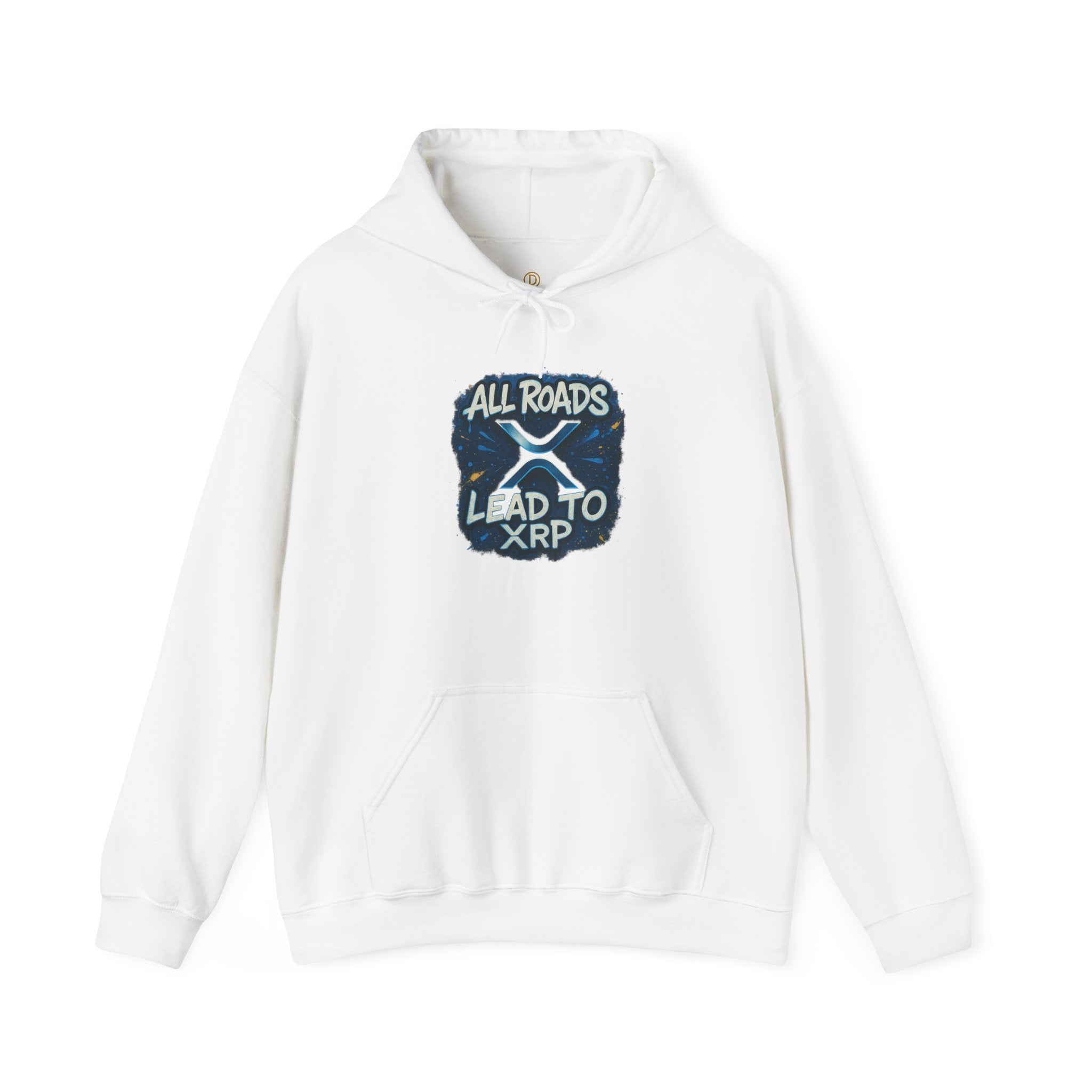 All Roads Lead to XRP Hoodie – Crypto Ripple Logo Sweatshirt