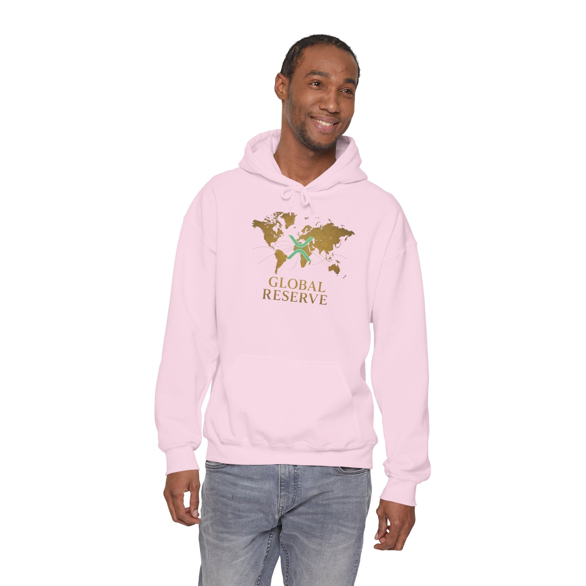 Global Reserve Hoodie — World Map Logo Pullover