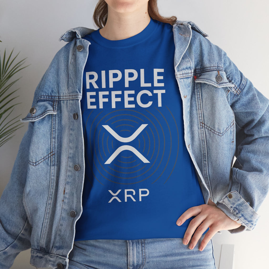 Ripple Effect XRP Tee — Minimal Cryptocurrency Logo T-Shirt