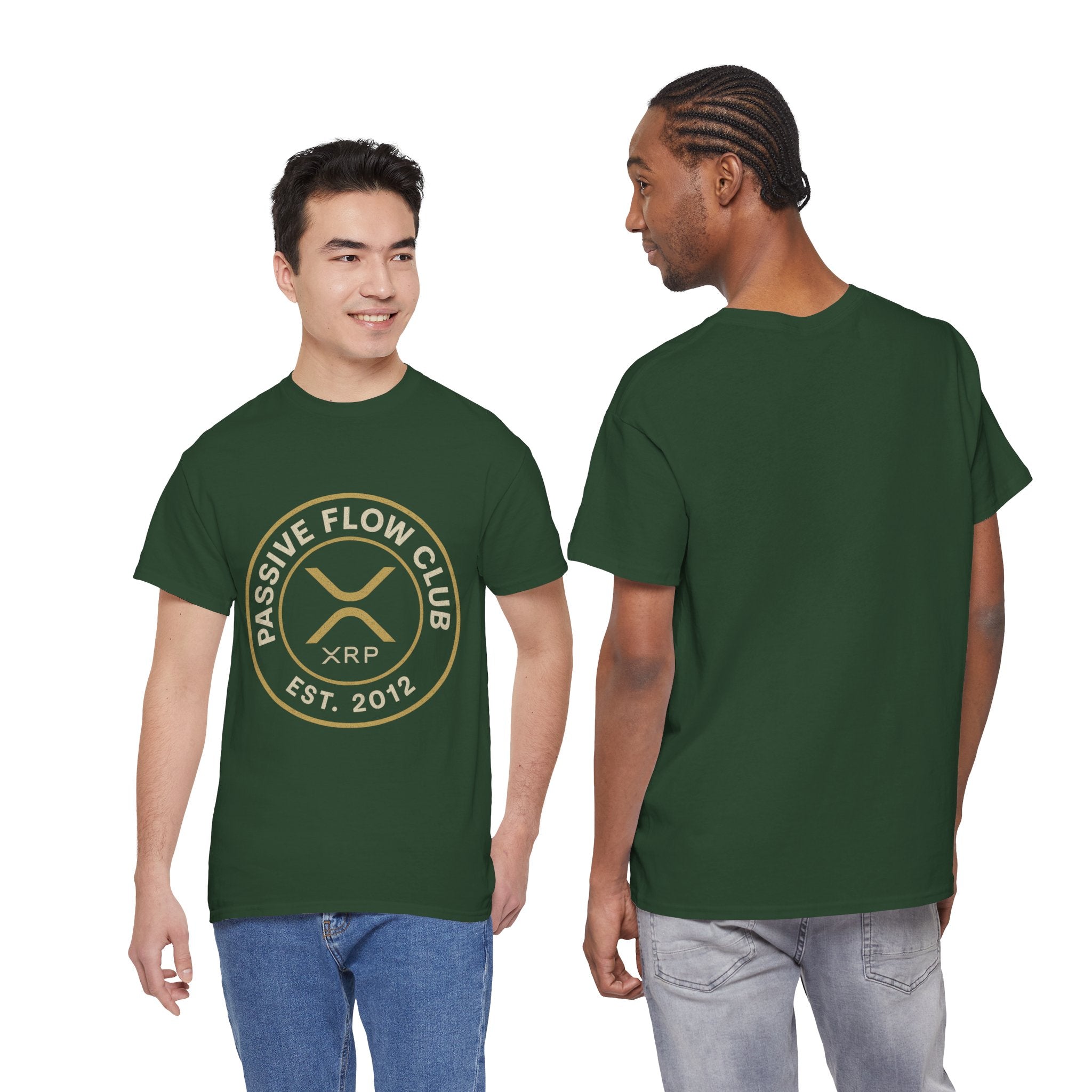 XRP Passive Flow Club T‑Shirt — Crypto Logo Tee (Est. 2012)