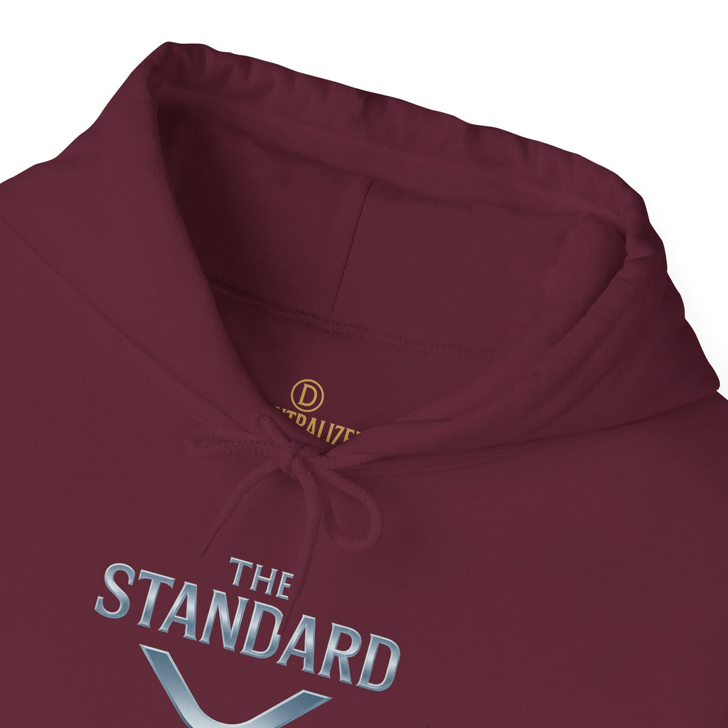 XRP 'The Standard' Logo Hoodie — Crypto Casual Pullover