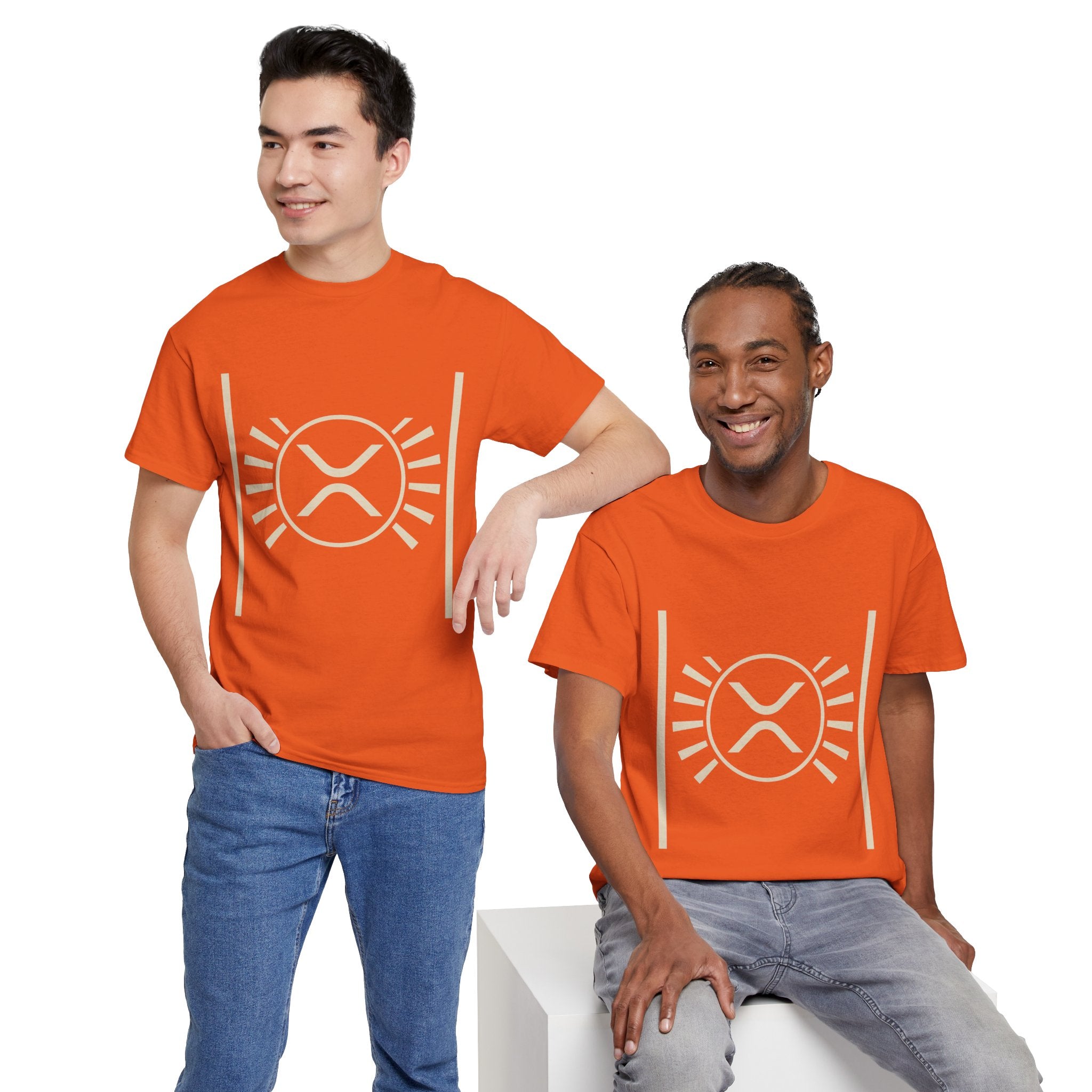 XRP Sun Logo T‑Shirt — Minimal Crypto Ripple Tee
