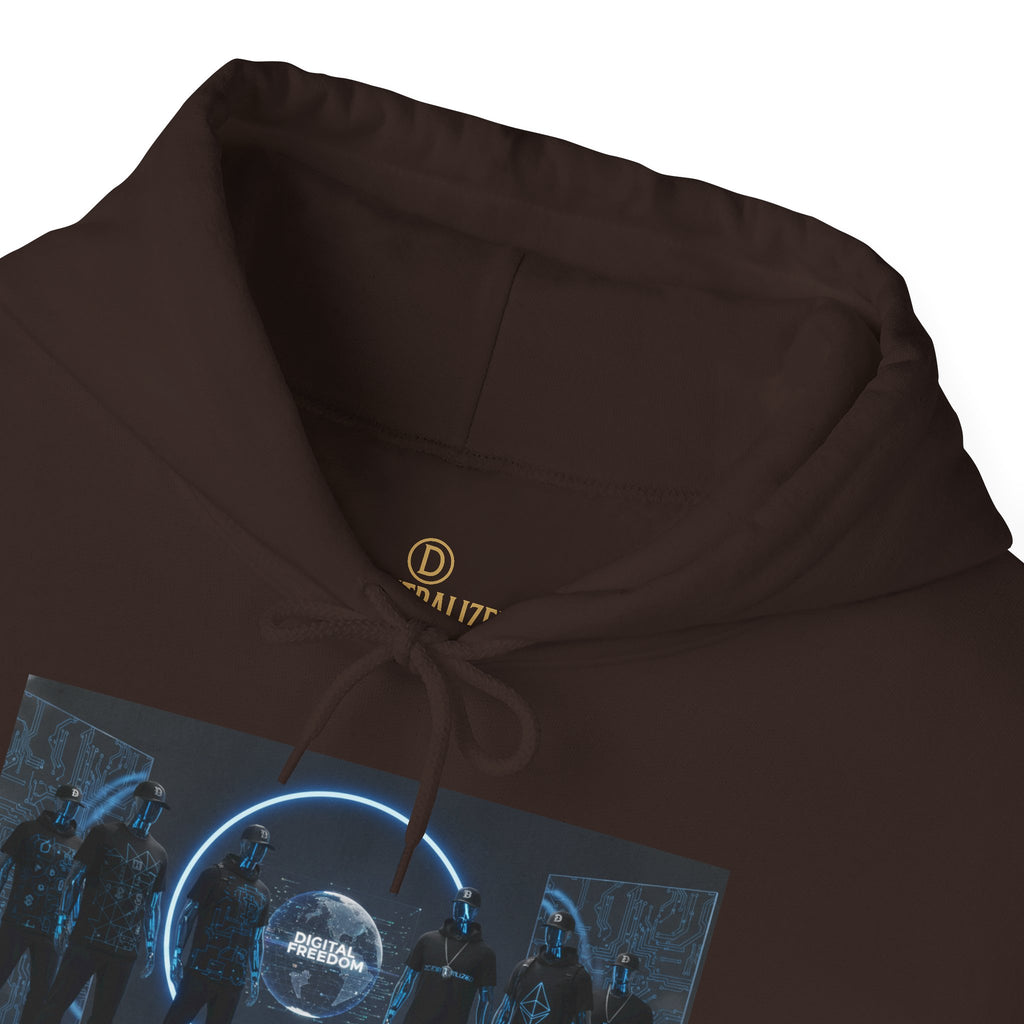 Futuristic Neon Portal Hoodie – Cyberpunk Sci‑Fi Crew Graphic Sweatshirt