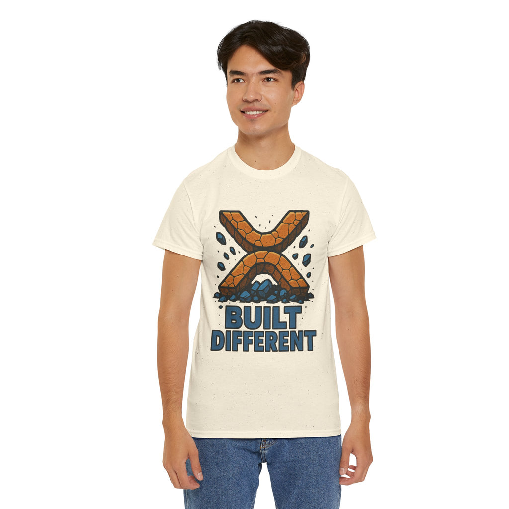 Built Different T-Shirt — Rugged Crypto X Design Tee