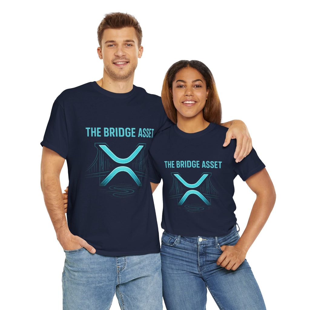 XRP 'The Bridge Asset' Graphic Tee — Crypto Ripple Logo Shirt