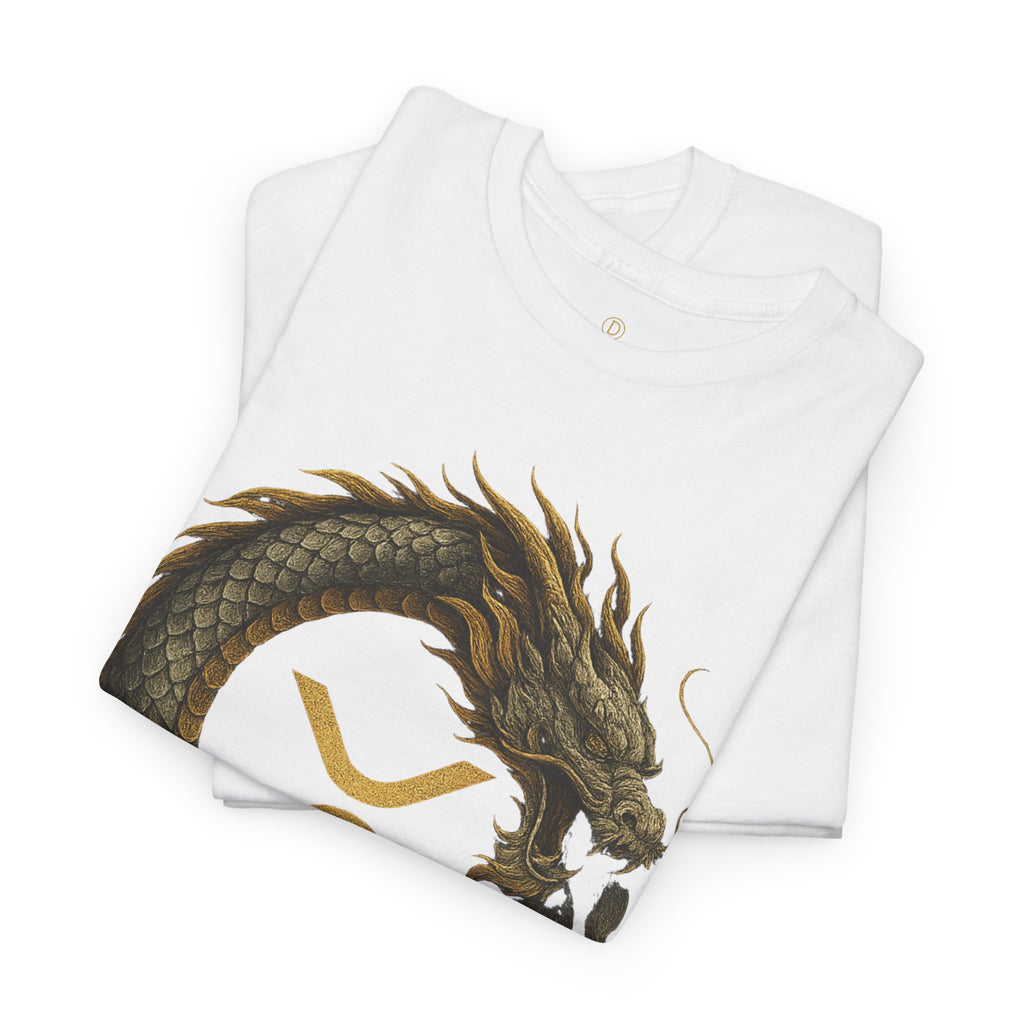 Dragon XRP Logo T-Shirt — Crypto XRP Circle Dragon Graphic Tee