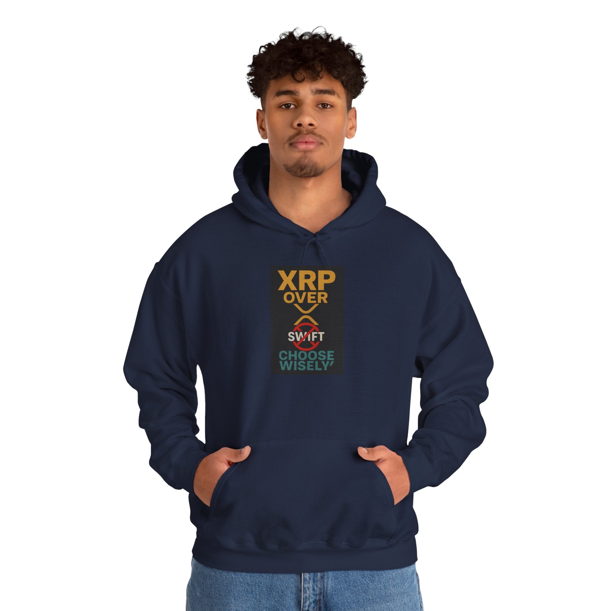 XRP Over Swift Hoodie - "Choose Wisely" Crypto Advocacy Sweatshirt