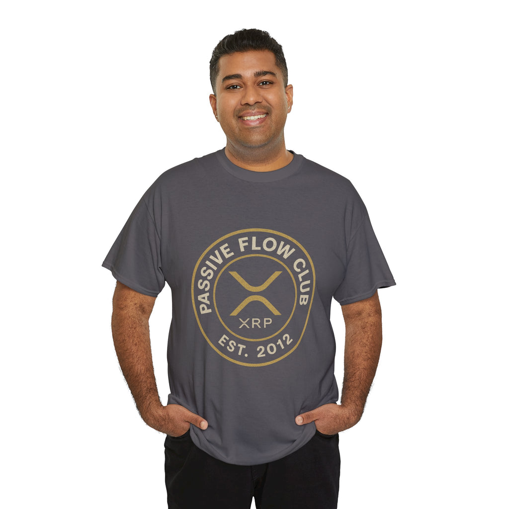XRP Passive Flow Club T‑Shirt — Crypto Logo Tee (Est. 2012)