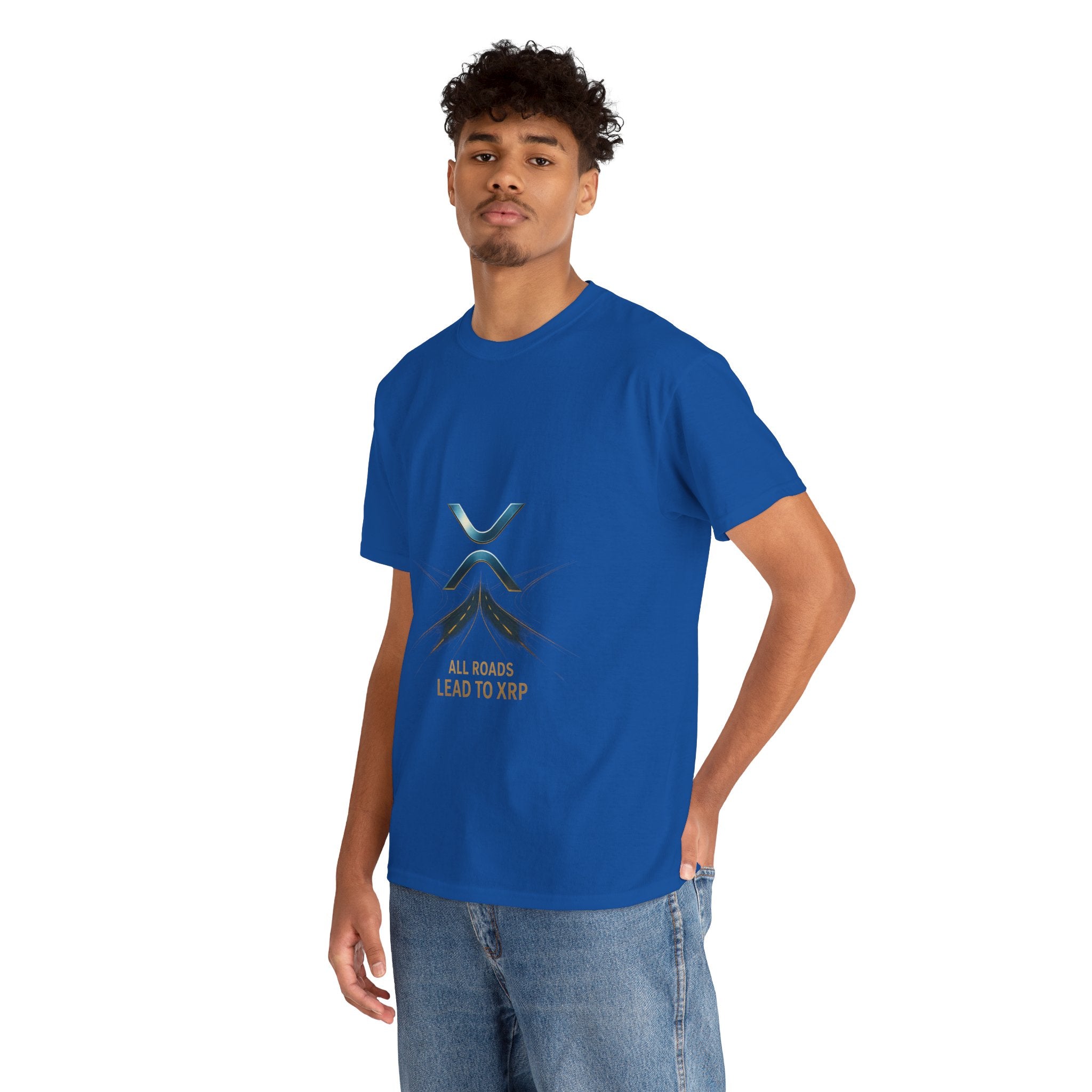 All Roads Lead to XRP T-Shirt — Crypto Ripple Logo Tee