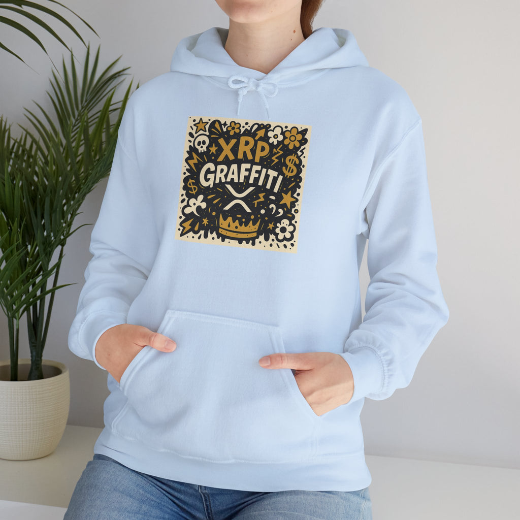 XRP Graffiti Hoodie – Street Art Crypto Sweatshirt
