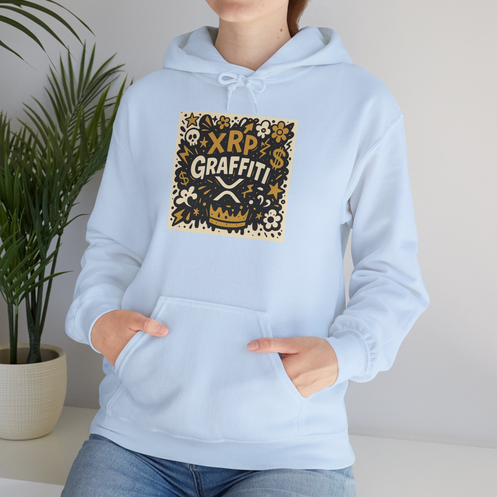 XRP Graffiti Hoodie – Street Art Crypto Sweatshirt