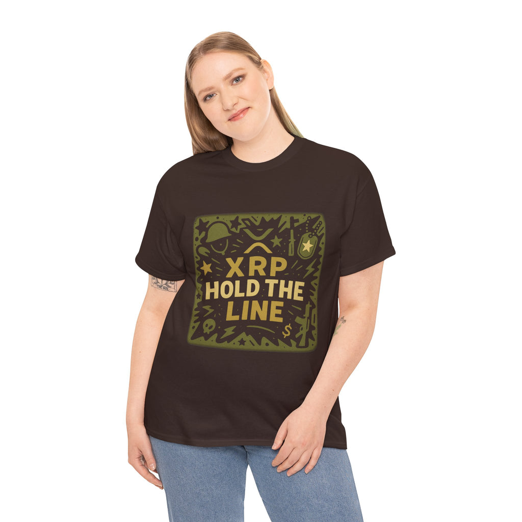 T-Shirt — XRP Hold The Line Crypto Graphic Tee