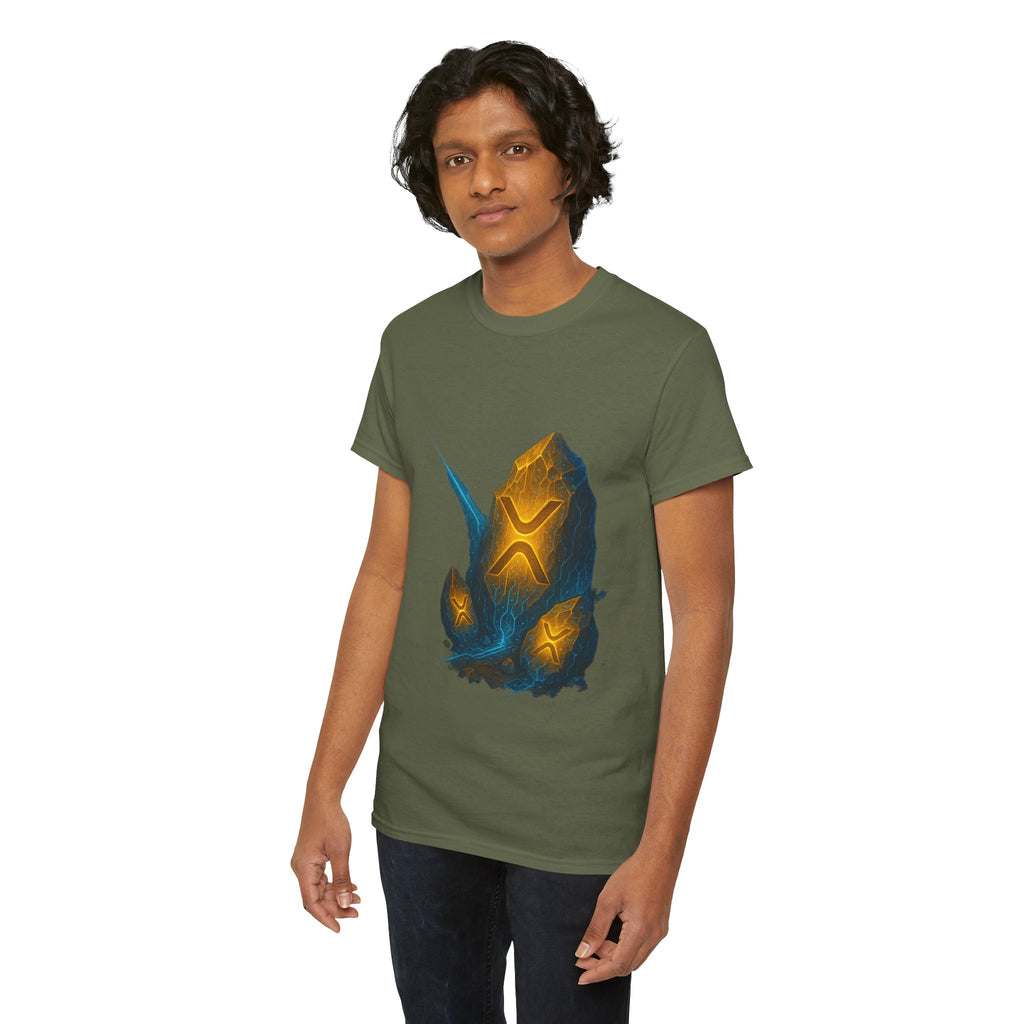 Rune Stone Graphic Tee — Glowing Mystic Rock T-Shirt