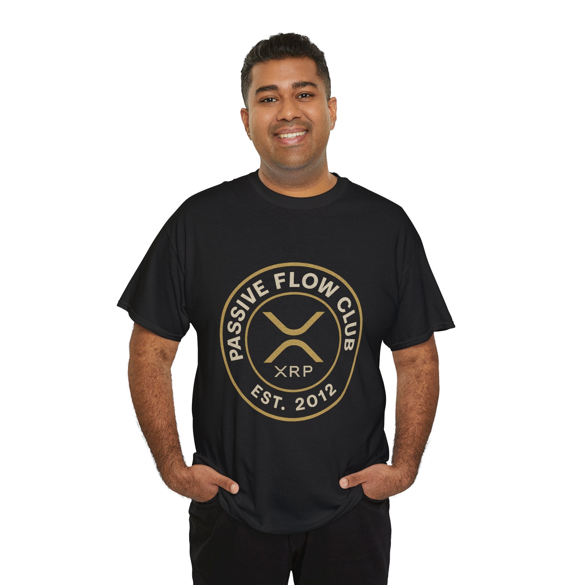 XRP Passive Flow Club T‑Shirt — Crypto Logo Tee (Est. 2012)