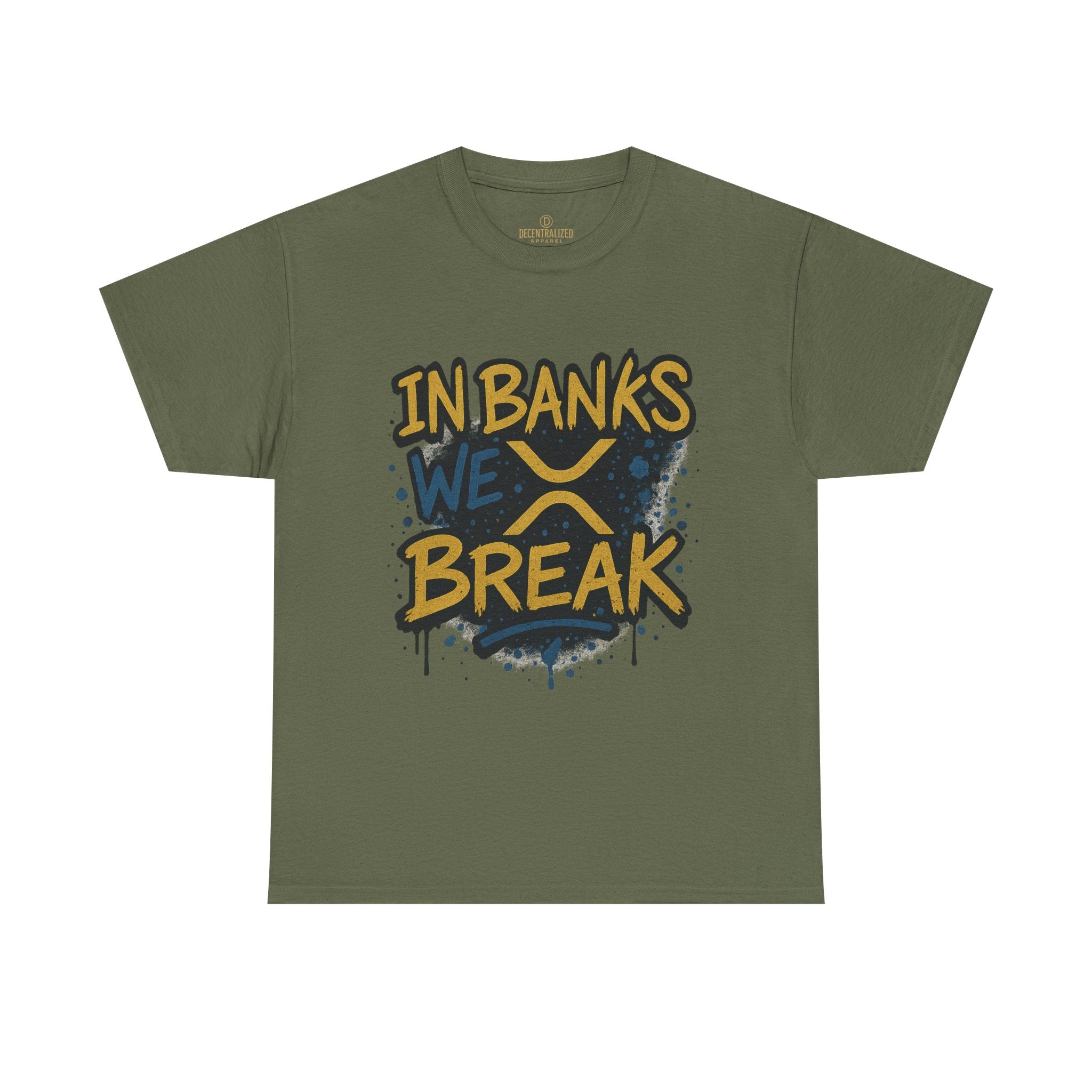 Ripple 'In Banks We Break' Graphic Tee — Crypto XRP Streetwear