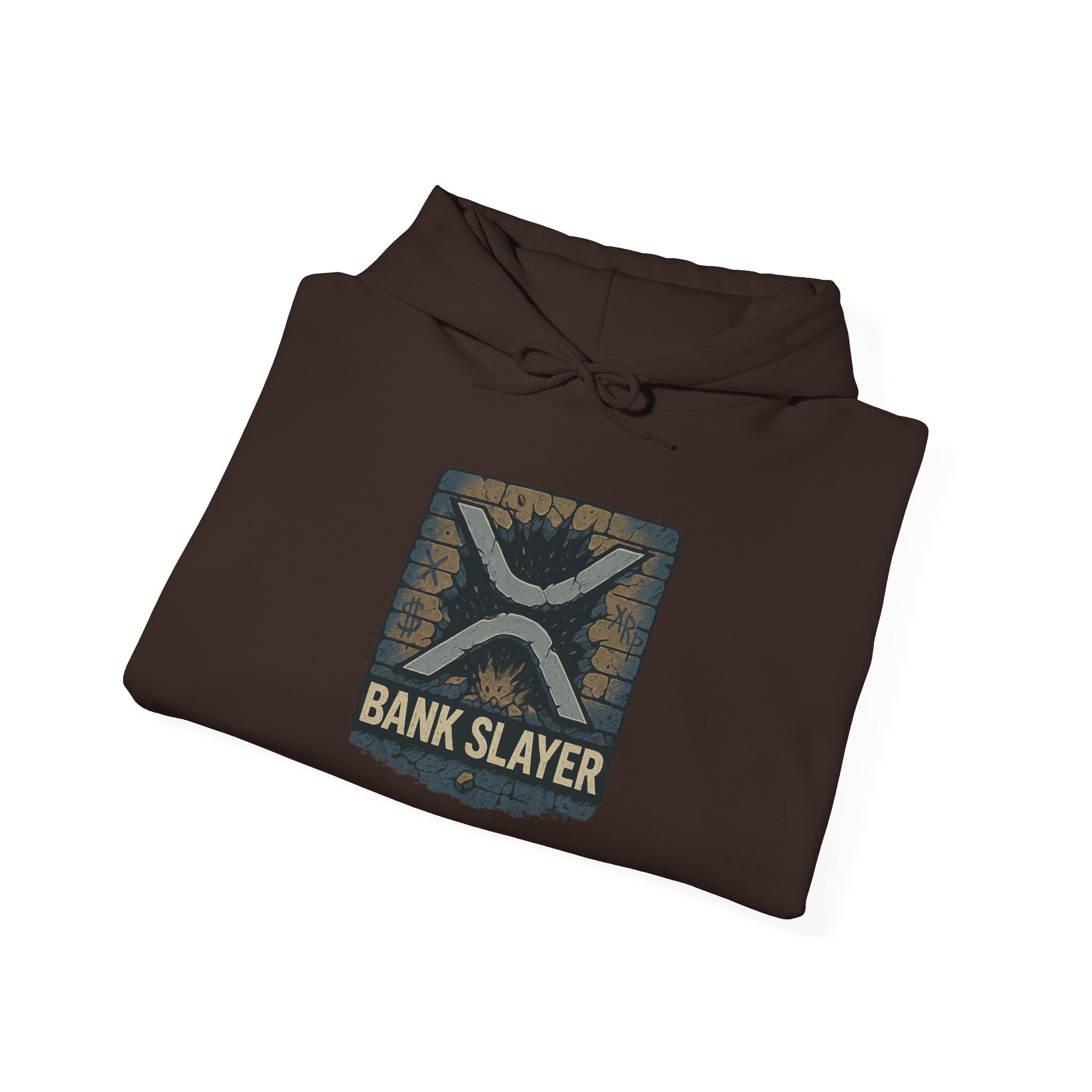 Bank Slayer Hoodie - Vintage Tactical Crest Graphic Sweatshirt
